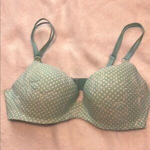 Victoria's Secret blue Polka Dot Underwire Bra